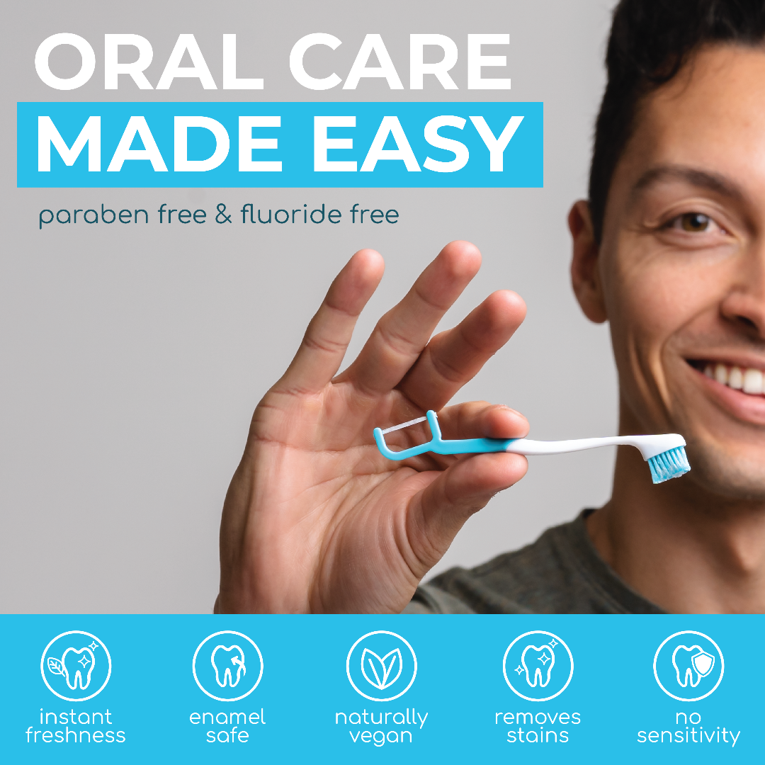 Brushee 4-in-1 On-the-Go Toothbrush