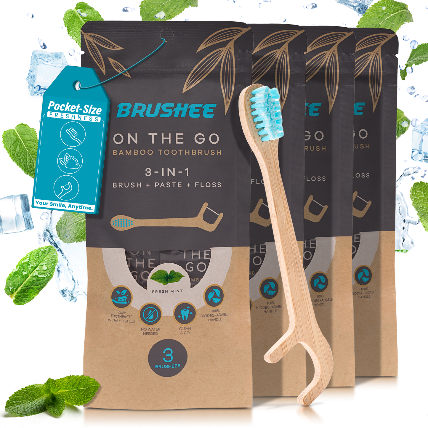 Bamboo Toothbrush On The Go