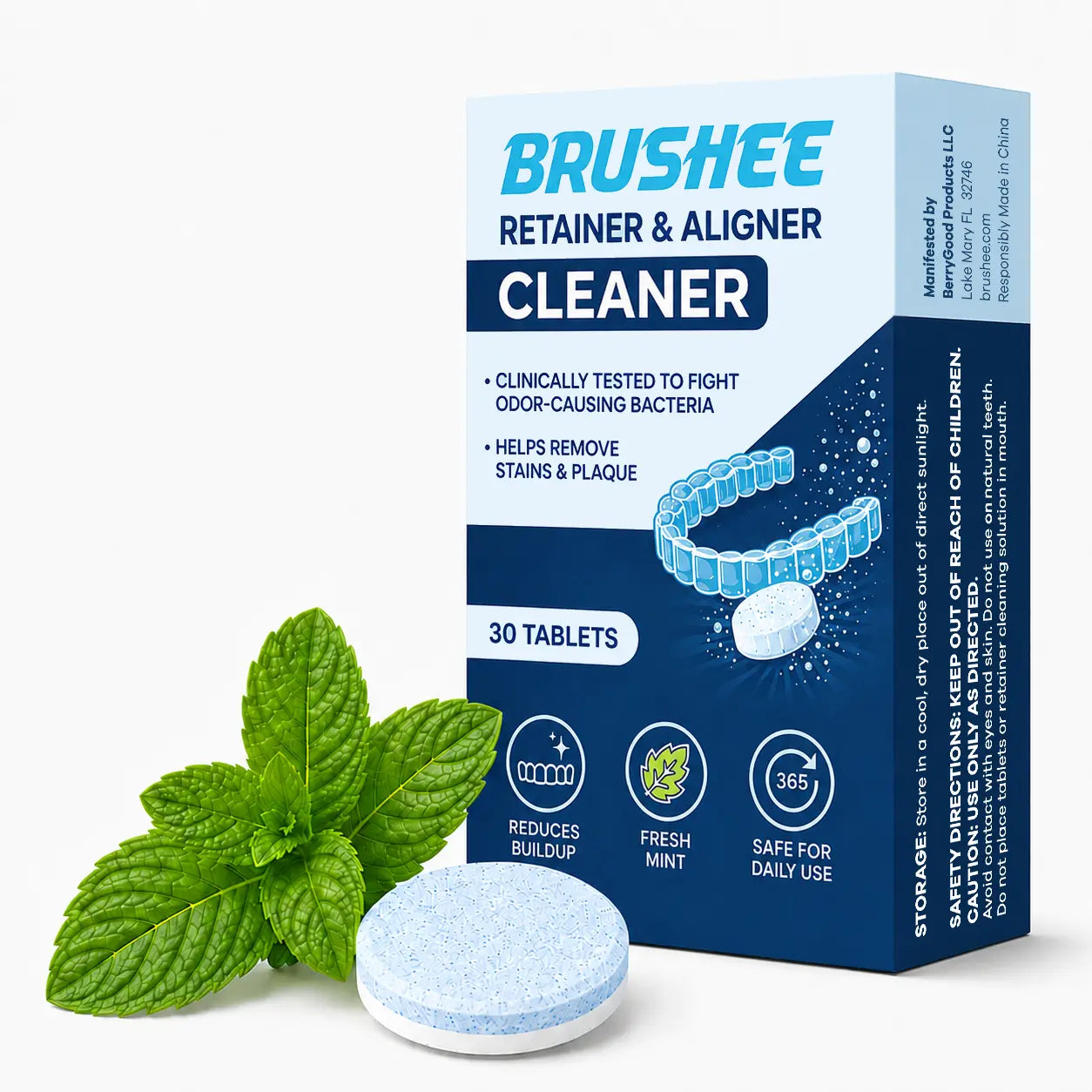 Brushee Retainer Cleaner Tablets